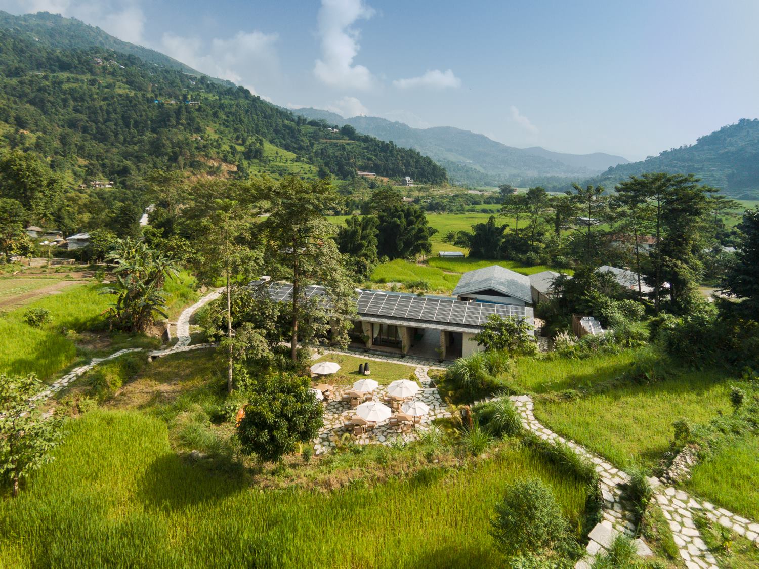 The Pavilions Himalayas, aerial view