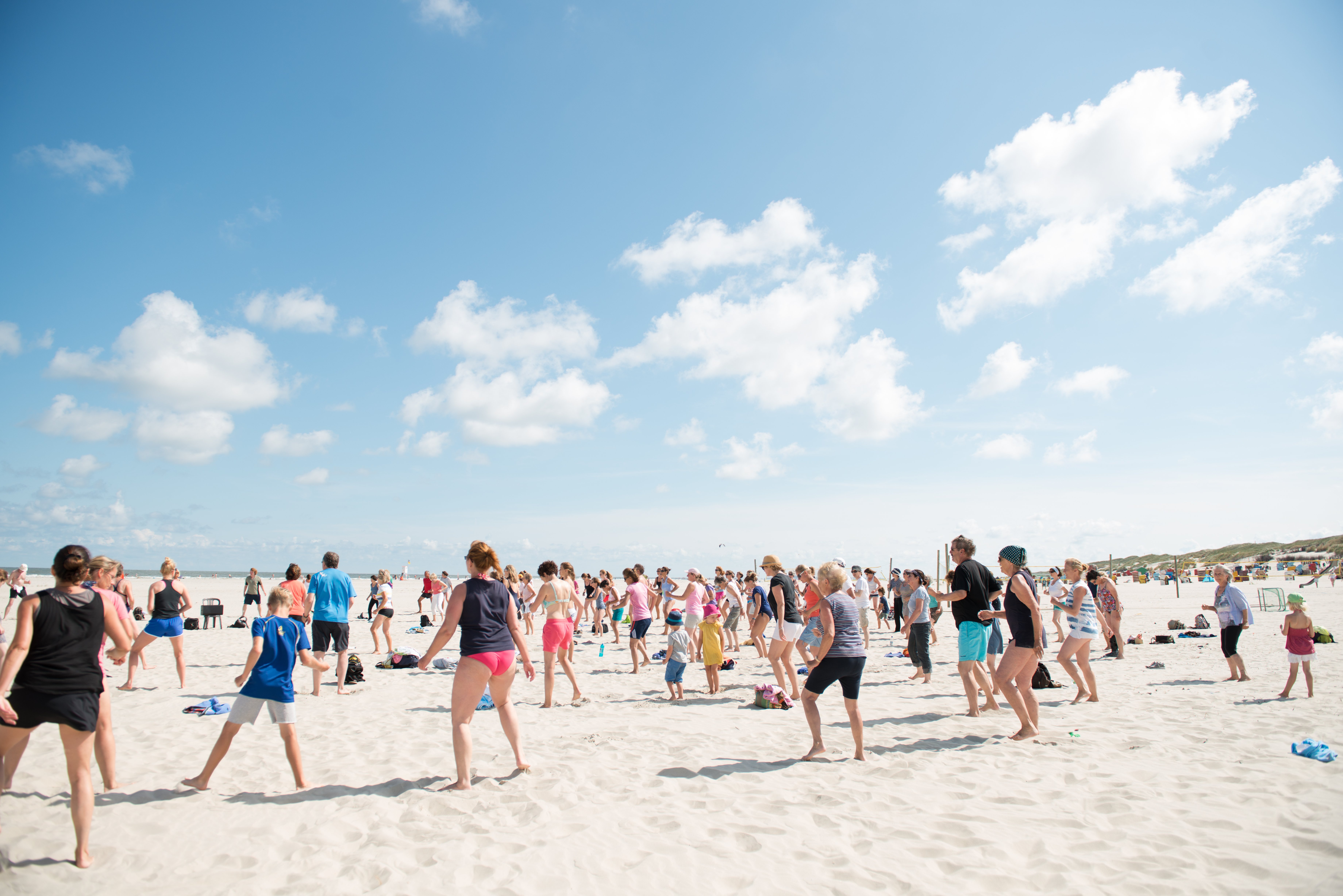 Juist, Nordsee, Sport am Strand