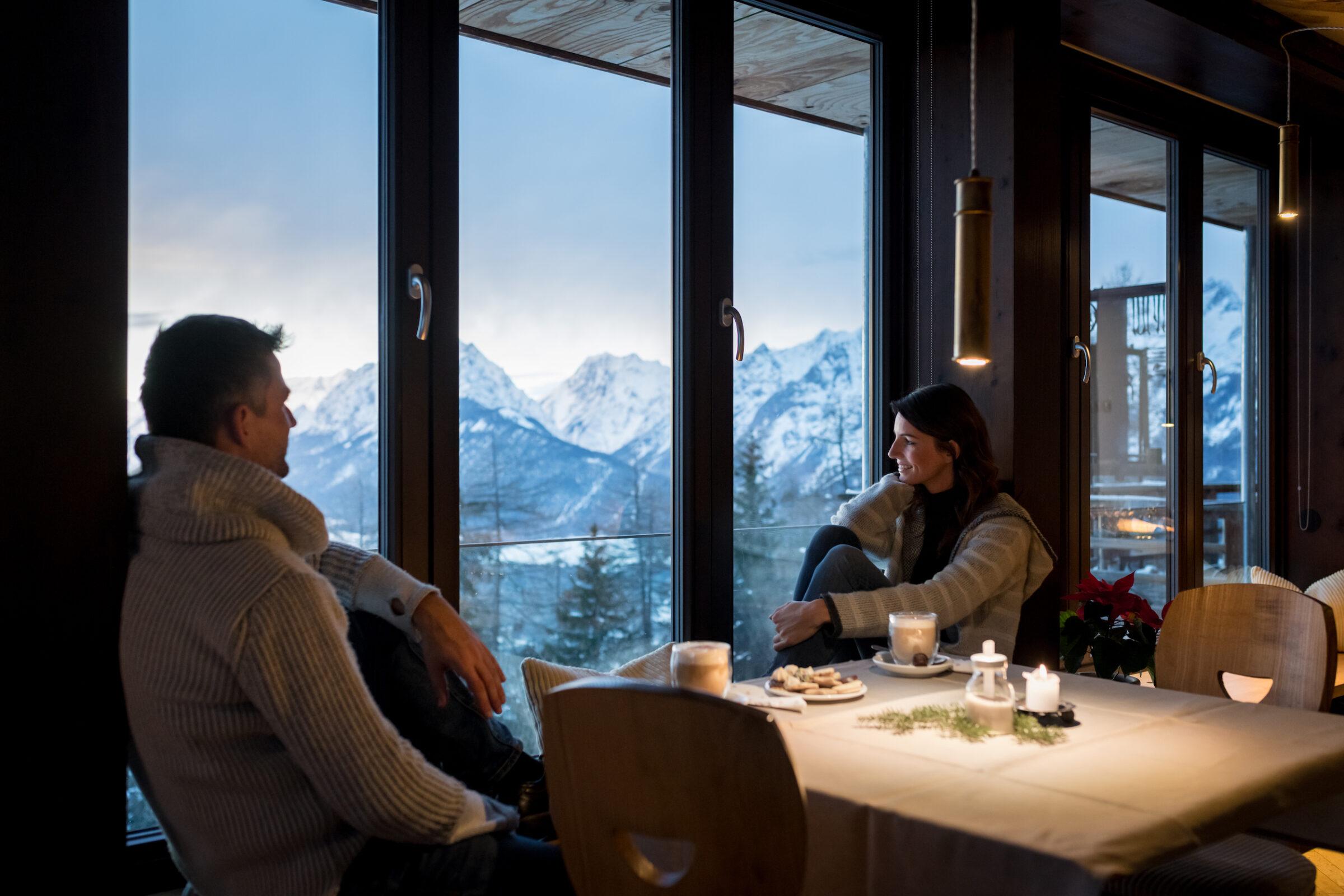 View from the sustainable Hotel's Restaurant