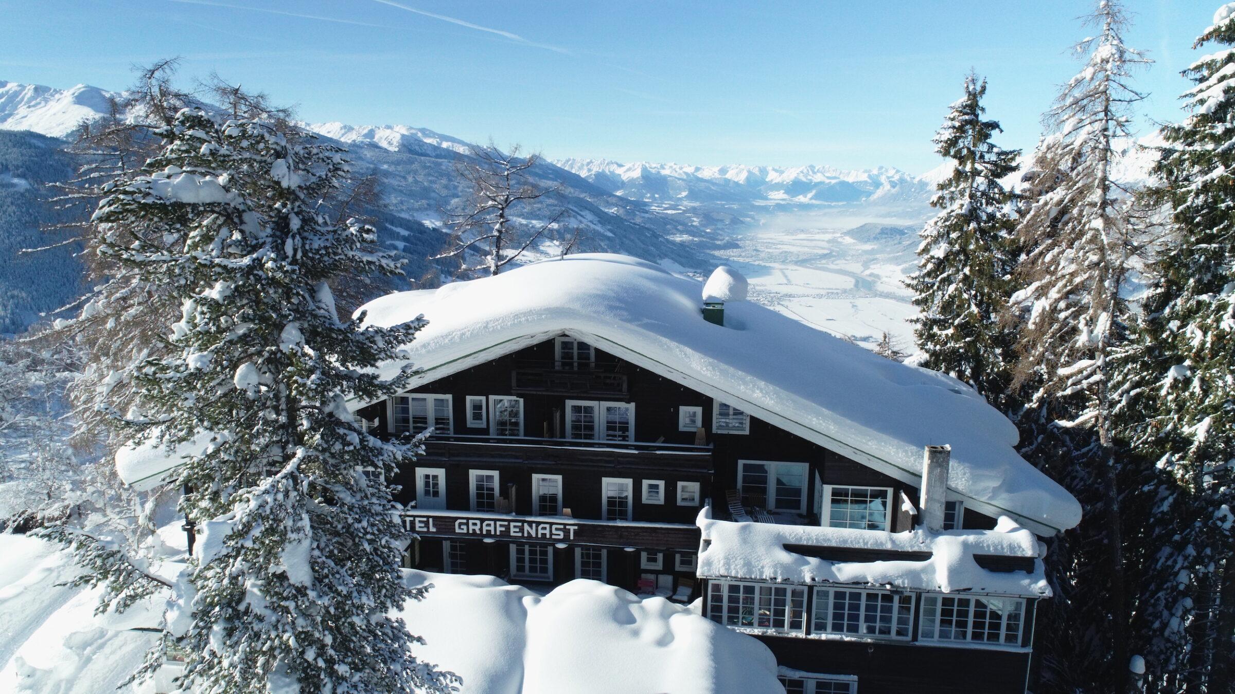 The Sustainable Biohotel Grafenast in Austria in Winter
