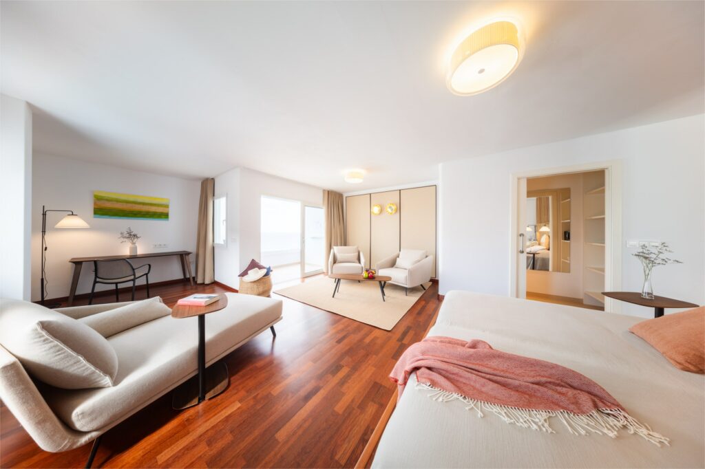 Ocean Suite mit Meerblick im nachhaltigen Wellnesshotel OCÉANO auf Teneriffa