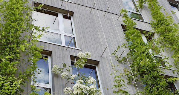 Freiburg Green City Hotel Vauban Außenansicht