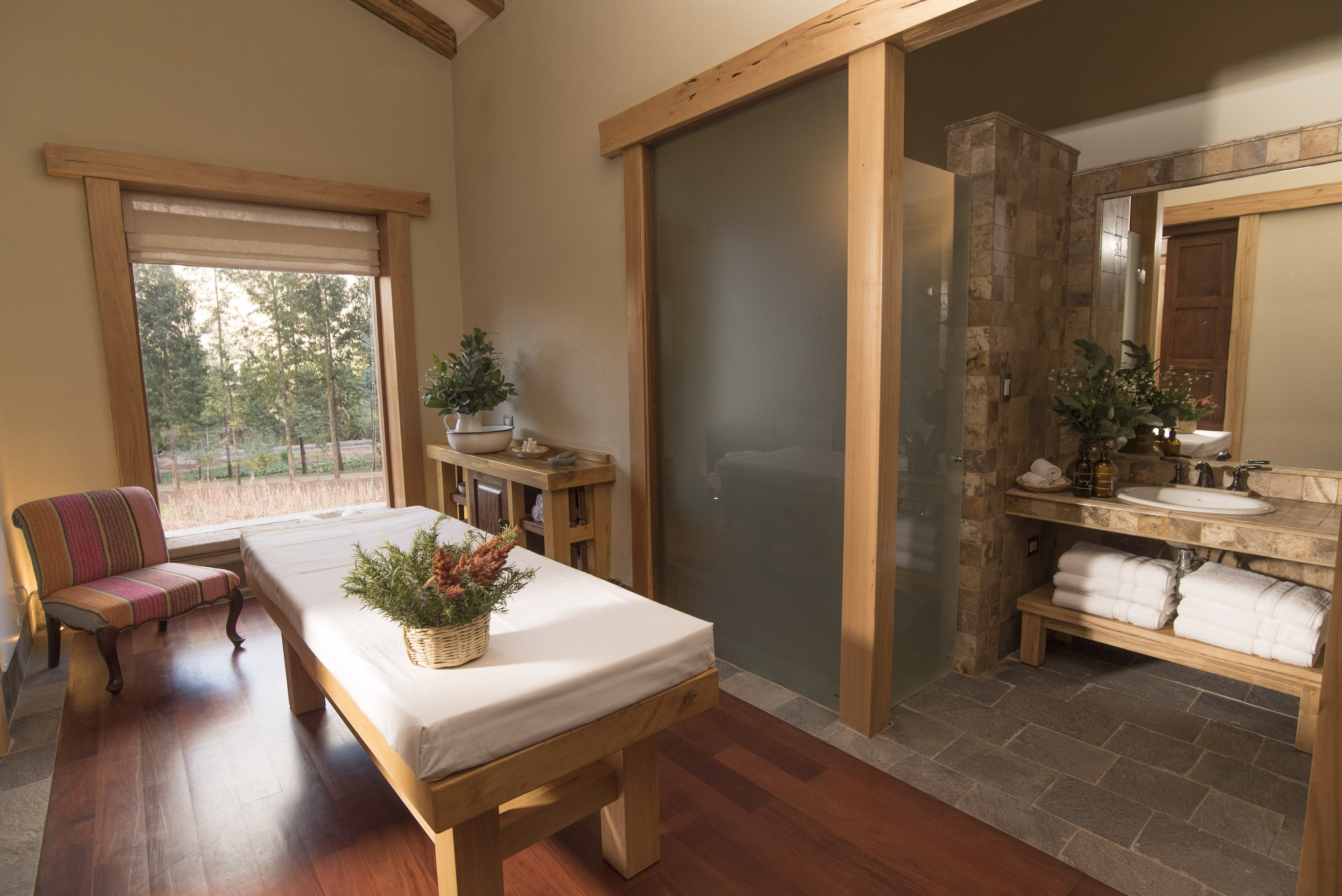 Therapy room at Mayu Spa © Inkaterra Hacienda Urubamba
