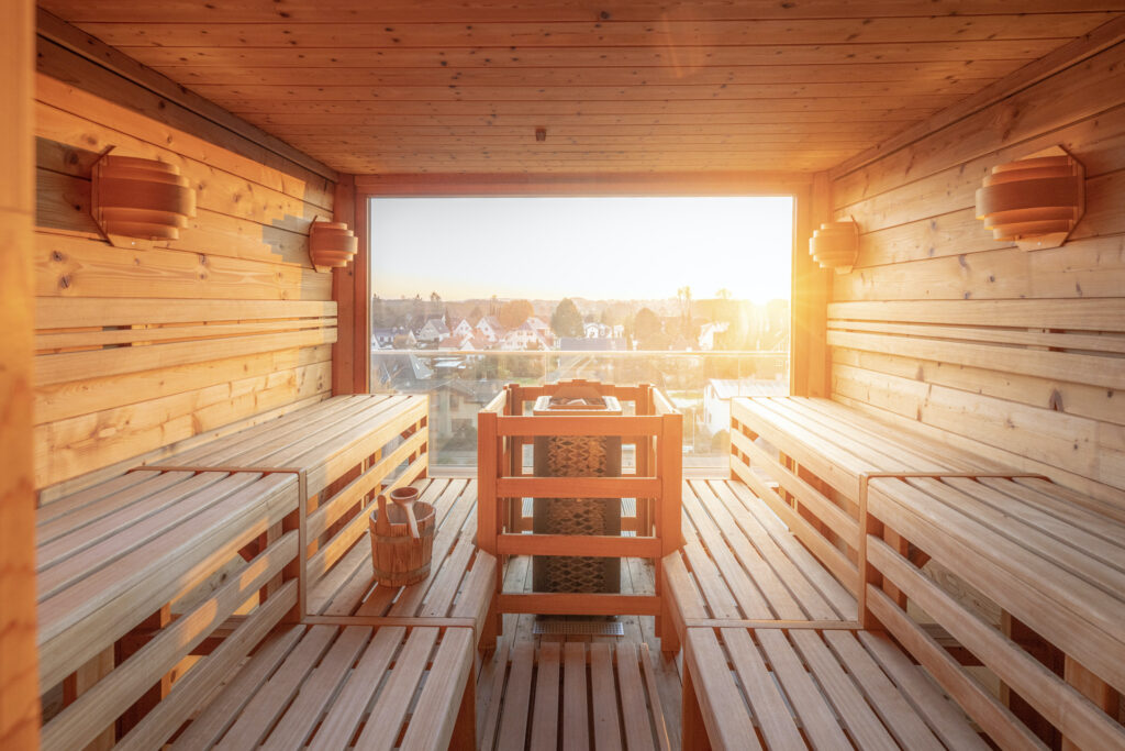 Rooftop Sauna im nachhaltigen Hotel an der Ostsee – Lifestylehotel SAND