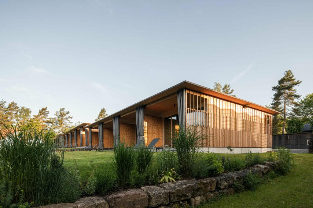 Ausgezeichnete Architektur der nachhaltigen Gartenblickzimmer im Hotel STURM