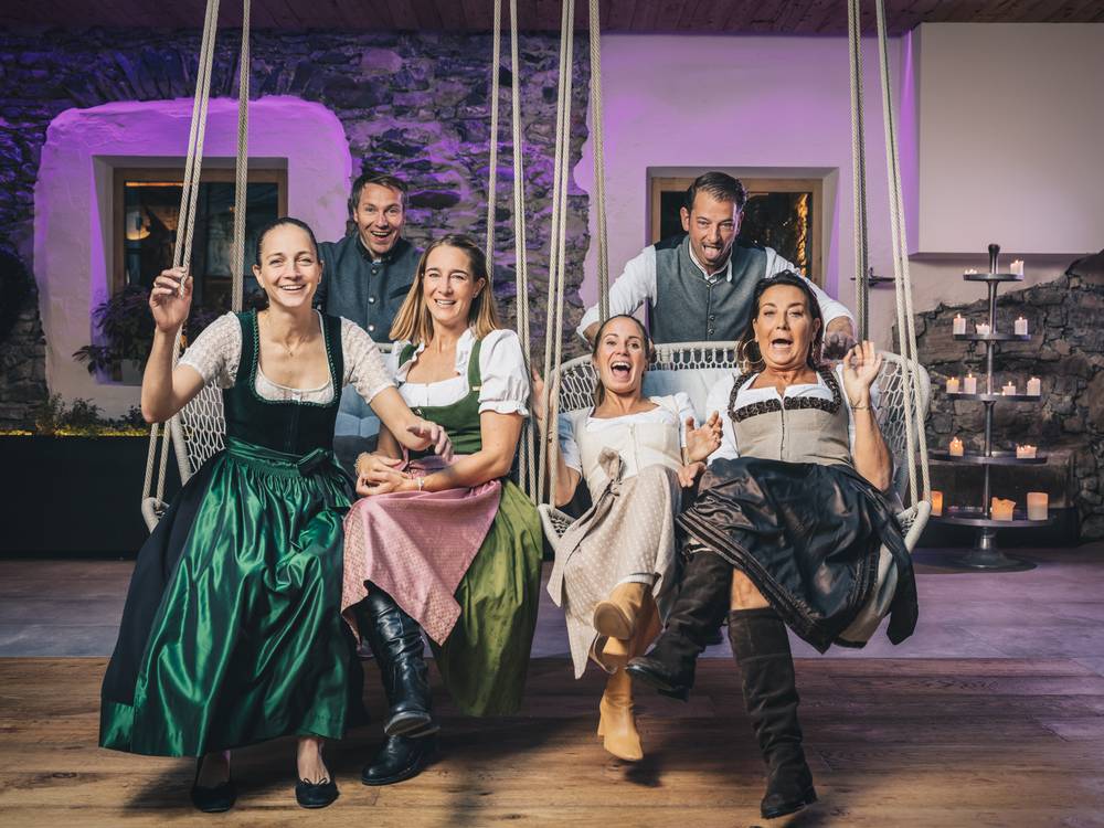 The owner family Seyrling of the Hotel Klosterbräu