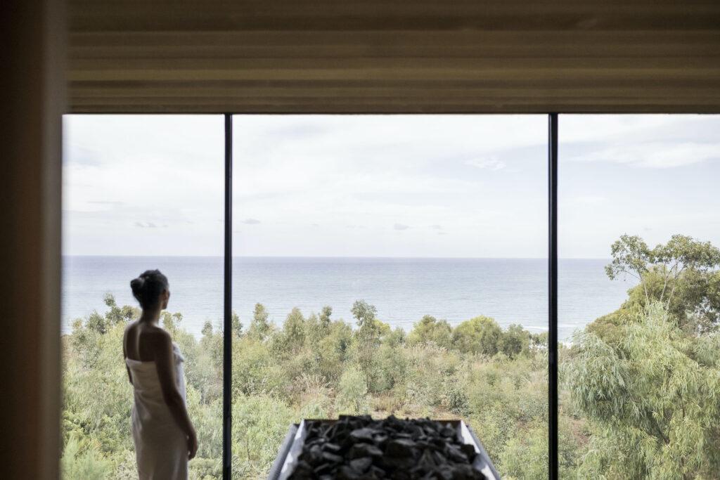 Panorama sauna in the sustainable wellness hotel ADLER Spa Resort SICILIA