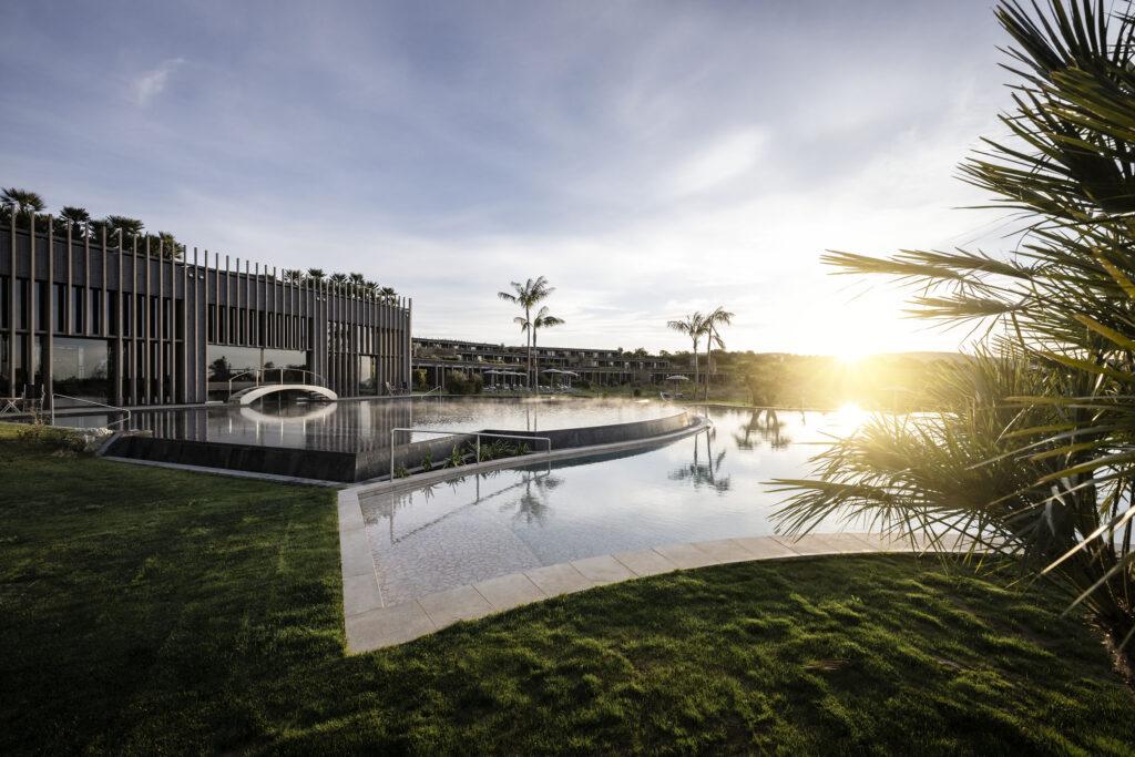 Sustainable Travel in Southern Italy: Infinity Pool at Sunset on Sicily