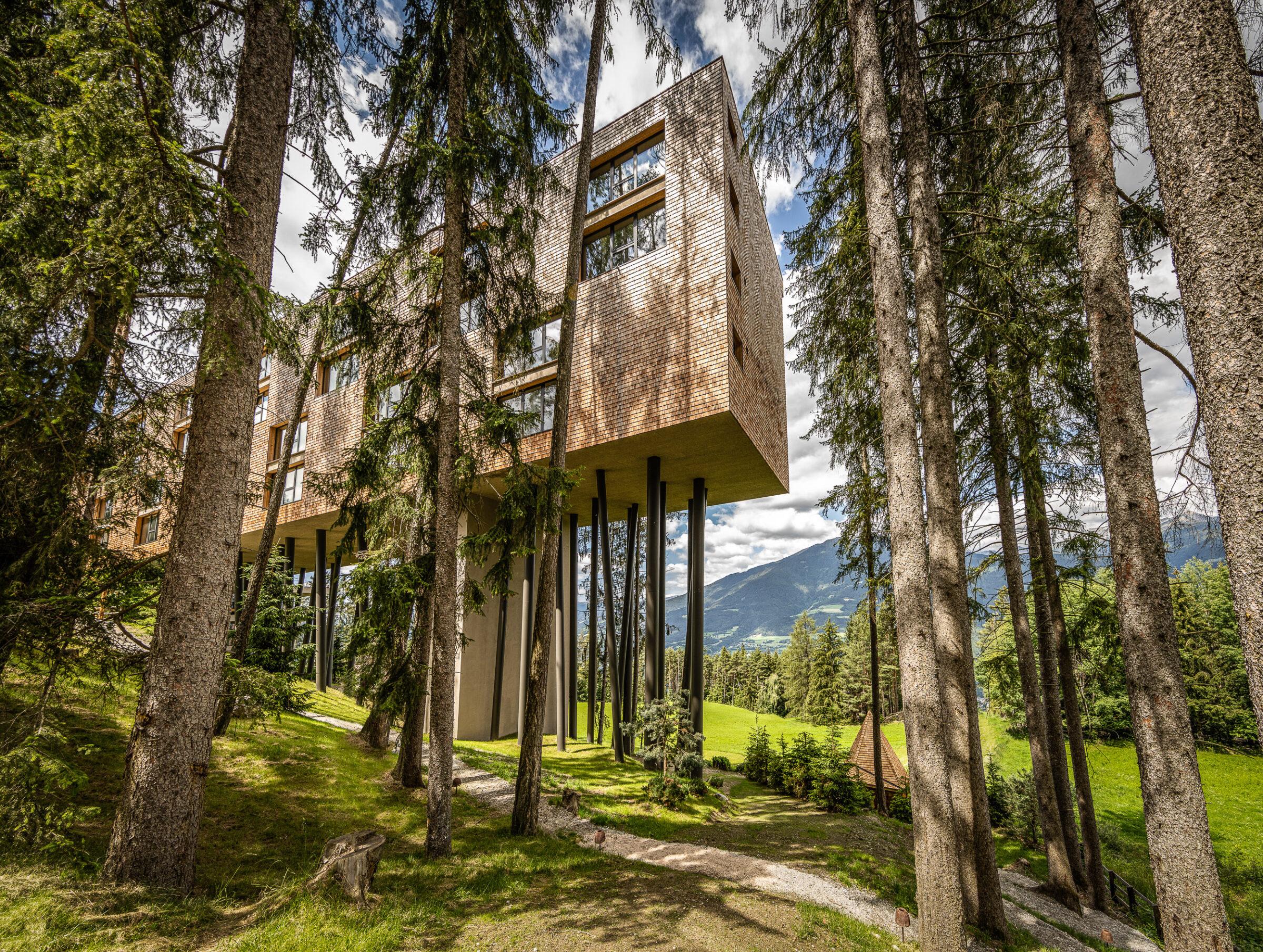 Nachhaltiges Hotel auf Stelzen in Brixen, Südtirol: My Arbor