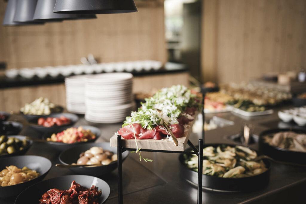 Regional specialties at the tapas bar in the sustainable OLM Nature Escape
