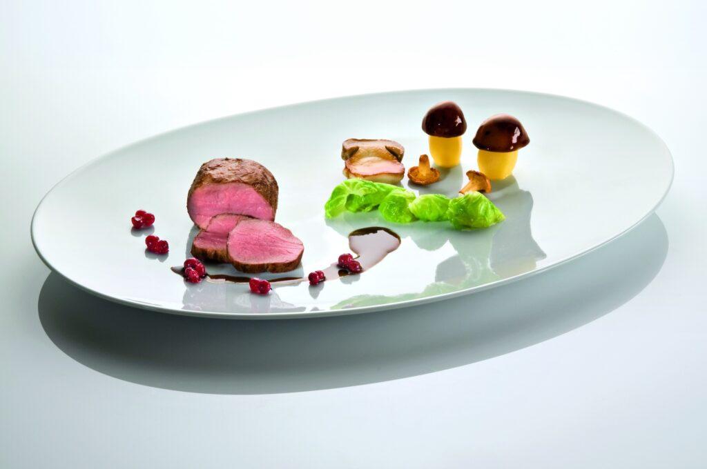Sustainable top cuisine in the restaurant of the Hotel Der Birkenhof